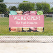 Banderoles Ouverture pour les entreprises | Macaron Patisseri (En situation)