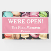 Banderoles Ouverture pour les entreprises | Macaron Patisseri (Horizontal)