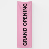 Banderoles Ouverture solennelle rose clair et noir (Vertical)
