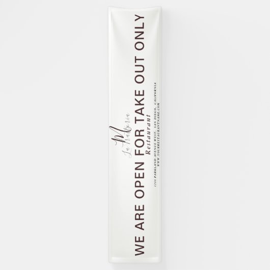 BANDEROLES OUVREZ POUR REJOINDRE LE RESTAURANT DU SCRIPT DE M (Vertical)