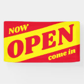 Banderoles Ouvrir maintenant panneau intérieur extérieur pour (Horizontal)