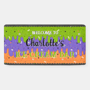 Banderoles Paillettes et glace de l'Halloween