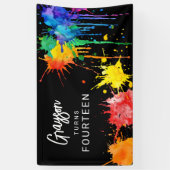 Banderoles Paintballing Birthday Party (Vertical)