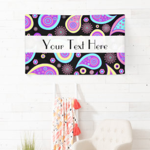 Banderoles Paisley colorée, Motif Paisley, Persian Paisley