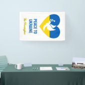 Banderoles Paix textuelle à l'Ukraine (Salon professionnel)