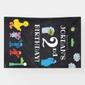 Banderoles Pal de rue Sésame | Accueil du 2e anniversaire (Horizontal)