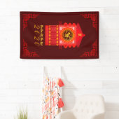 Banderoles Palanquin stylisé Rat chinois année 2020 V bannièr (En situation)