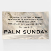 Banderoles Palm Sunday Scripture with Soft Palm Shadows (Horizontal)