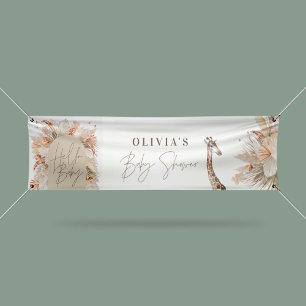 Banderoles Pampas botanique herbe rustique moderne terre cuit