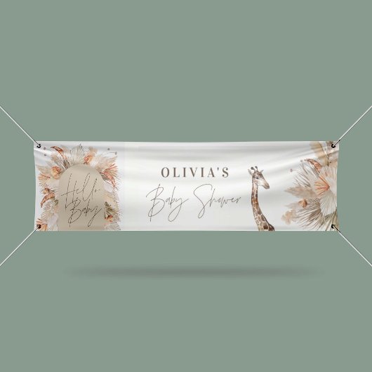 Banderoles Pampas botanique herbe rustique moderne terre cuit