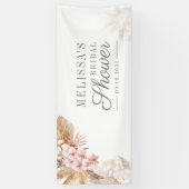 Banderoles Pampas Grass Boho Terracotta Fête des mariées Flor (Vertical)