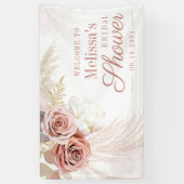 Banderoles Pampas Grass Tan séché Palms Fête des mariées Bien (Vertical)