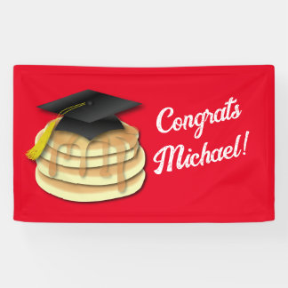 Banderoles Pancake Brunch Graduation Party Invitation