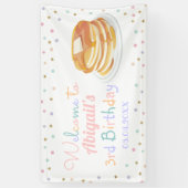 Banderoles Pancakes et pyjamas Parties scintillant Enfant Ann (Vertical)