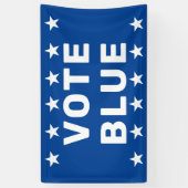 Banderoles Panneau bleu Vote (Vertical)