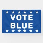 Banderoles Panneau bleu Vote (Horizontal)
