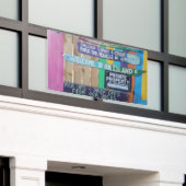 Banderoles Panneau coloré Welcome Island Carribean (Bâtiment extérieur)