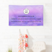 Banderoles Panneau commercial Holographique Sparkle Opal Iria (En situation)