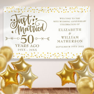 Banderoles Panneau de bienvenue pour 50 ans de mariage