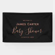 Panneau de bienvenue pour Baby Shower minimaliste