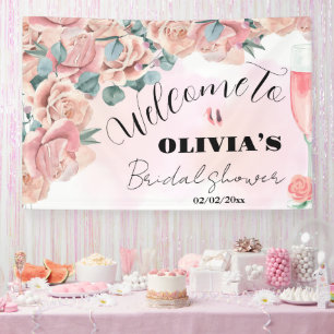 Banderoles panneau de bienvenue pour une baby shower de maria