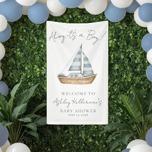 Banderoles Panneau de bienvenue pour une baby shower sur le t