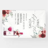 Banderoles Panneau de bienvenue vin rouge Avant les Vœux (Horizontal)