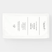 Banderoles Panneau de chaise de mariage commémoratif (Horizontal)