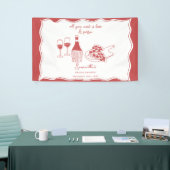 Banderoles Panneau de Fête de Fiançailles Vin Pizza Italienne (Salon professionnel)