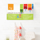 Banderoles Panneau de la circulaire handyman de peinture et d (En situation)