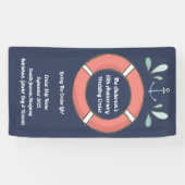 Banderoles Panneau de la porte du décor de croisière nautique (Horizontal)