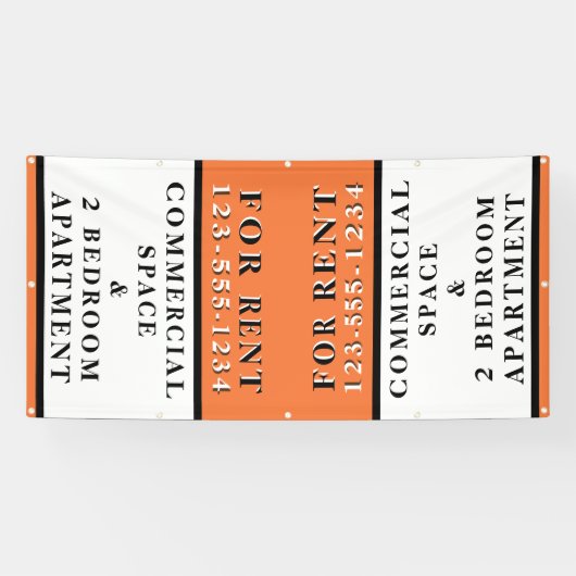 Banderoles Panneau de location Signalisation d'entreprise (Horizontal)