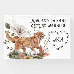 Banderoles Panneau de mariage 'Labrador Retriever Excité Suiv