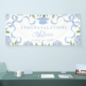 Banderoles Panneau de remise de diplômes, Hydrangea Bleu, Bla (Salon professionnel)
