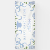 Banderoles Panneau de remise de diplômes, Hydrangea Bleu, Bla (Vertical)