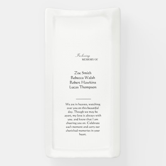 Banderoles Panneau de structure commémorative personnalisée r (Verticale)