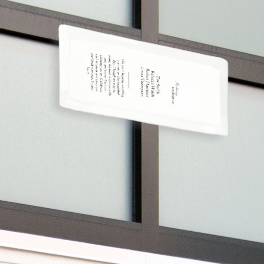 Banderoles Panneau de structure commémorative personnalisée r (Bâtiment extérieur)