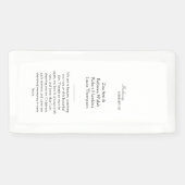 Banderoles Panneau de structure commémorative personnalisée r (Horizontal)