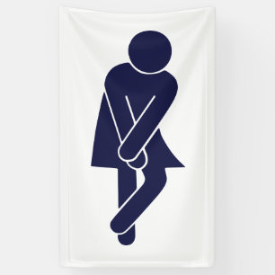Banderoles Panneau de toilettes pour femmes amusantes