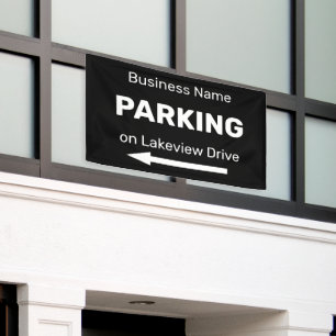 Banderoles Panneau directionnel de stationnement d'entreprise