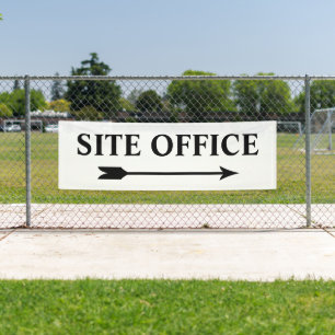 Banderoles Panneau d'orientation du bureau du chantier de con