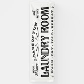 Banderoles Panneau Salle de blanchisserie (Vertical)