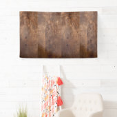 Banderoles Panneau usé de pin (En situation)