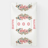 Banderoles Panneaux de mariage à texte personnalisé et beau P (Verticale)