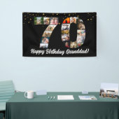 Banderoles papa 70e anniversaire Photo Collage pour maman (Salon professionnel)