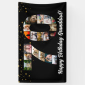 Banderoles papa 70e anniversaire Photo Collage pour maman (Vertical)