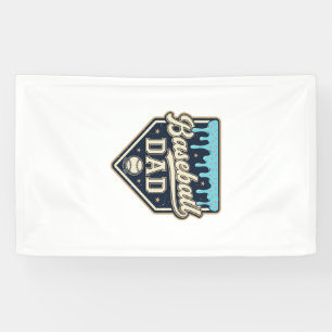Banderoles Papa Baseball Drippy Plaque de Base Vintage Vector