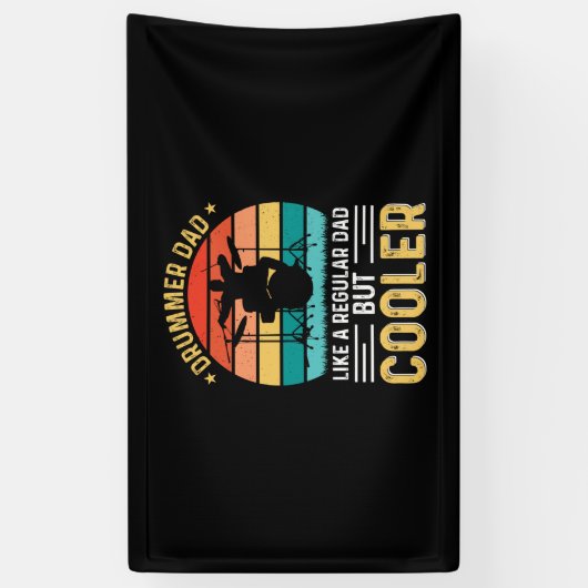 Banderoles Papa batteur (Vertical)