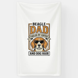 Banderoles Papa Beagle alimenté par le café et le maillot de 