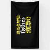 Banderoles Papa Cadeau Mari Père Héros (Vertical)